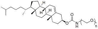 Molecular structure of the compound: Cholesterol-PEG-methoxy, MW 1,000