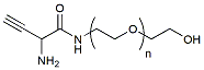 Molecular structure of the compound: Amine Alkyne-PEG-OH, MW 3,400