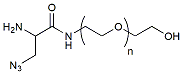 Molecular structure of the compound: Azide Amine-PEG-OH, MW 2,000