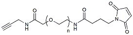 Molecular structure of the compound: Propargyl-PEG-Mal, MW 1,000