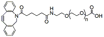 Molecular structure of the compound: DBCO-PEG-acid, MW 5,000
