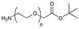 Molecular structure of the compound: Amino-PEG-CH2CO2-t-butyl ester, MW 1,000