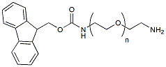 Molecular structure of the compound: Fmoc-N-amido-PEG-amine, MW 1,000