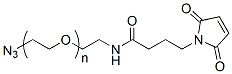 Molecular structure of the compound: Azide-PEG-Mal, MW 2,000