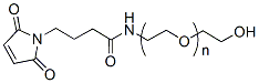 Molecular structure of the compound: Mal-PEG-OH, MW 5,000