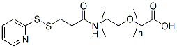 Molecular structure of the compound: SPDP-PEG-CH2CO2H, MW 3,500