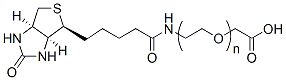 Molecular structure of the compound: Biotin-PEG-CH2CO2H, MW 2,000