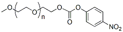 Molecular structure of the compound: m-PEG-Nitrophenyl Carbonate, MW 1,000