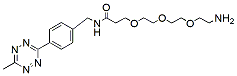Molecular structure of the compound: Methyltetrazine-PEG3-amine