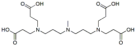 Molecular structure of the compound: Bis(bis(2-carboxyethyl)aminopropyl)methylamine