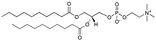Molecular structure of the compound: 1,2-Didecanoyl-sn-glycero-3-phosphocholine
