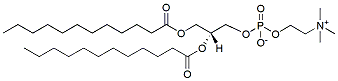 Molecular structure of the compound: 1,2-Dilauroyl-sn-glycero-3-Phosphocholine