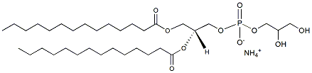 Molecular structure of the compound: 1,2-Dimyristoyl-sn-glycero-3-phosphoglycerol