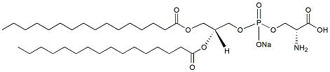 Molecular structure of the compound: 1,2-Dipalmitoyl-sn-glycero-3-phospho-L-serine