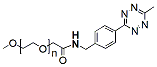 Molecular structure of the compound: m-PEG-methyltetrazine, MW 2,000