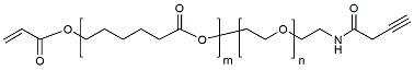 Molecular structure of the compound: ACRL-PCL(10k)-PEG(5k)-ALK