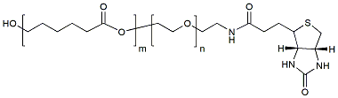 Molecular structure of the compound: PCL(4k)-PEG(1k)-BIO