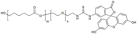 Molecular structure of the compound: PCL(4k)-PEG(2k)-FITC