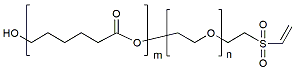 Molecular structure of the compound: PCL(1k)-PEG(3k)-VS