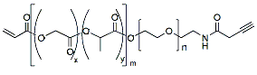 Molecular structure of the compound: ACRL-PLGA(10k)-PEG(5k)-ALK