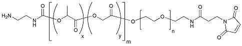 Molecular structure of the compound: NH2-PLGA(5k)-PEG(1k)-MAL