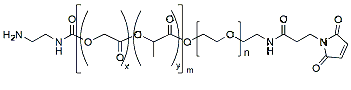 Molecular structure of the compound: NH2-PLGA(20k)-PEG(5k)-MAL