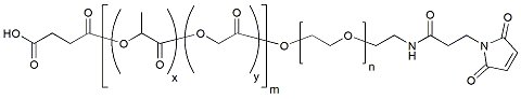 Molecular structure of the compound: COOH-PLGA(20k)-PEG(1k)-MAL