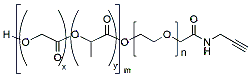 Molecular structure of the compound: PLGA(3k)-PEG(3k)-ALK