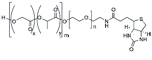 Molecular structure of the compound: PLGA(3k)-PEG(3k)-BIO