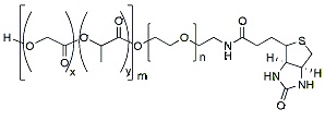 Molecular structure of the compound: PLGA(5k)-PEG(3k)-BIO