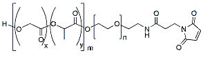 Molecular structure of the compound: PLGA(5k)-PEG(1k)-MAL