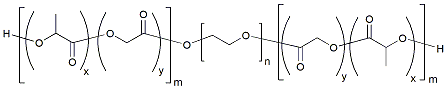 Molecular structure of the compound: PLGA(1k)-PEG(1k)-PLGA(1k)