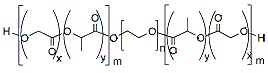 Molecular structure of the compound: PLGA(4k)-PEG(1k)-PLGA(4k)