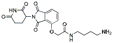 Molecular structure of the compound: Thalidomide-O-acetamido-C4-amine HCl salt