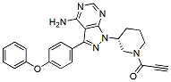 Molecular structure of the compound: l-[(3R)-3-[4-amino-3-(4-phenoxyphenyl)-lHpyrazolo [3,4-d]pyrimidin-l-yl]-l-piperidinyl]-2-propyn-l-one