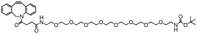 Molecular structure of the compound: DBCO-PEG8-NH-Boc