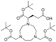 Molecular structure of the compound: (S)-4-(4,7-Bis(2-(tert-butoxy)-2-oxoethyl)-1,4,7-triazonan-1-yl)-5-(tert-butoxy)-5-oxopentanoic acid