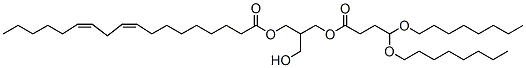 Molecular structure of the compound: (9Z,12Z)-3-(4,4-bis(octyloxy)butanoyloxy)-2-(hydroxymethyl)propyl octadeca-9,12-dienoate
