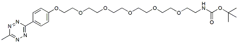 Molecular structure of the compound: Methyltetrazine-PEG6-NH-Boc