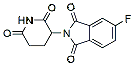 Molecular structure of the compound: 2-(2,6-dioxopiperidin-3-yl)-5-fluoroisoindoline-1,3-dione