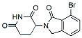 Molecular structure of the compound: 3-(7-Bromo-1-oxoisoindolin-2-yl)piperidine-2,6-dione