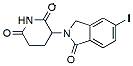 Molecular structure of the compound: 3-(5-iodo-1-oxo-2,3-dihydro-1H-isoindol-2-yl)piperidine-2,6-dione