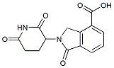 Molecular structure of the compound: 2-(2,6-dioxopiperidin-3-yl)-1-oxo-2,3-dihydro-1H-isoindole-4-carboxylic acid
