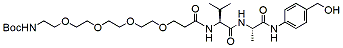 Molecular structure of the compound: Boc-PEG4-Val-Ala-PAB
