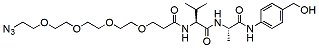Molecular structure of the compound: Azido-PEG4-Val-Ala-PAB