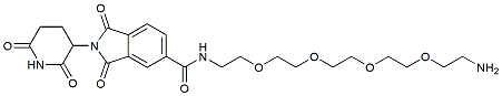 Molecular structure of the compound: Thalidomide-5-(PEG4-amine)
