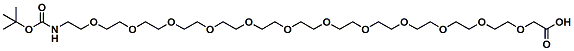 Molecular structure of the compound: t-Boc-N-amido-PEG12-CH2CO2H