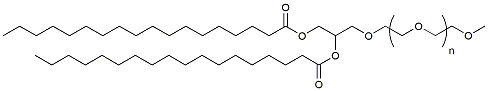 Molecular structure of the compound: DSG-PEG, MW 2,000