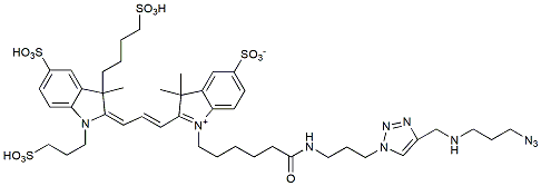 Molecular structure of the compound: Cy3 Azide Plus