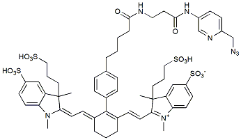 Molecular structure of the compound: IR 750 Picolyl Azide